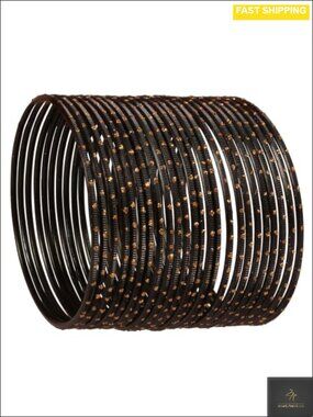 Indian Bollywood Alloy Metal Bangle Bracelets Set of 24 XL